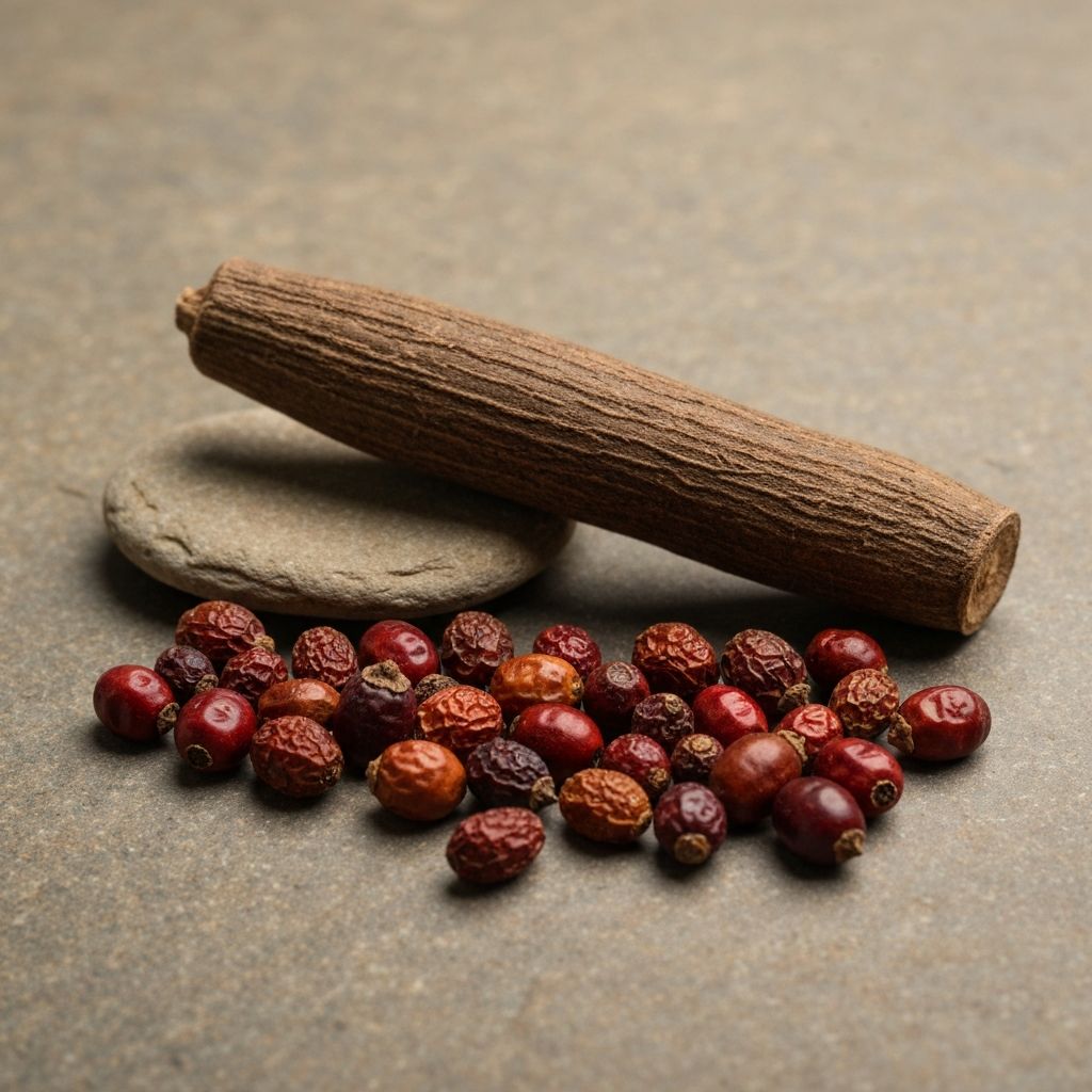 Ashwagandha Withania somnifera Wurzel und Beeren