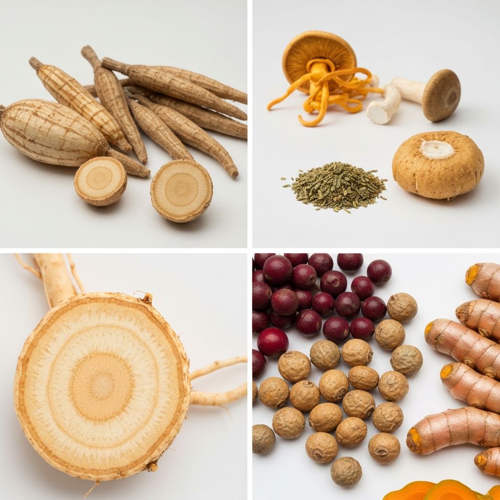 Frische Adaptogene Wurzeln und Beeren